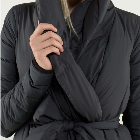 Lululemon Enfold Wrap Down Coat - Picture 6 of 13